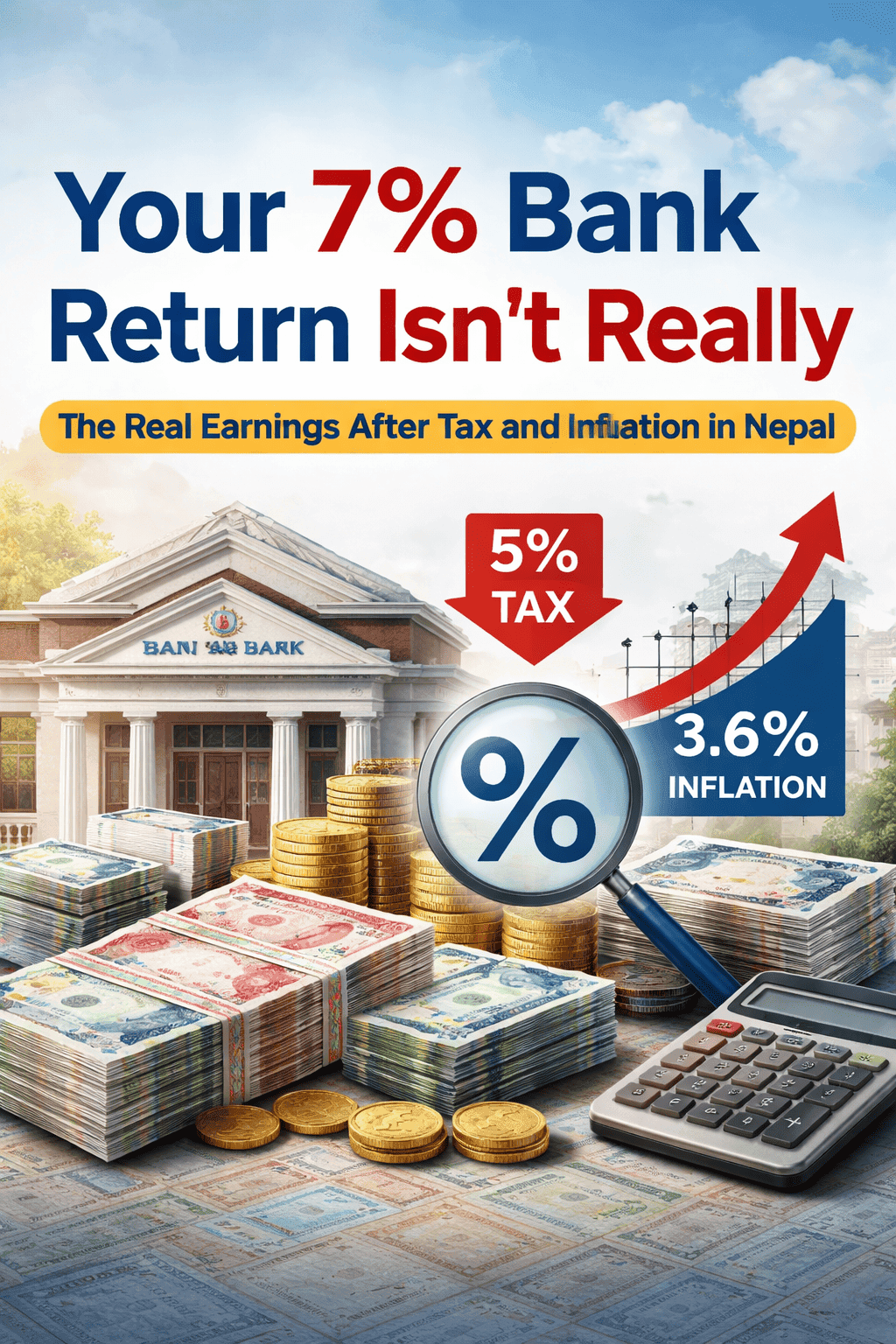 Your 7% Bank Return Isn’t Really 7%: The Real Earnings After Tax and Inflation in Nepal