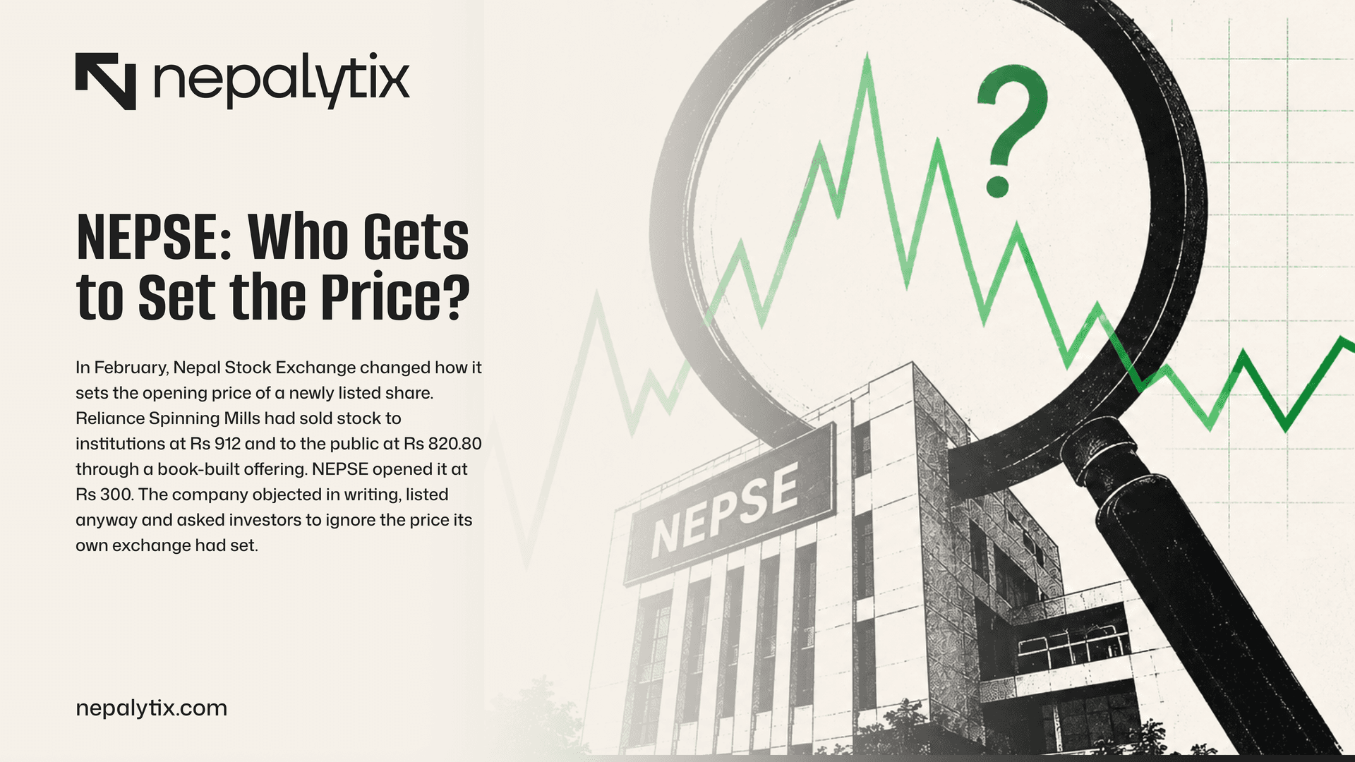 NEPSE: Who Gets To Set The Price