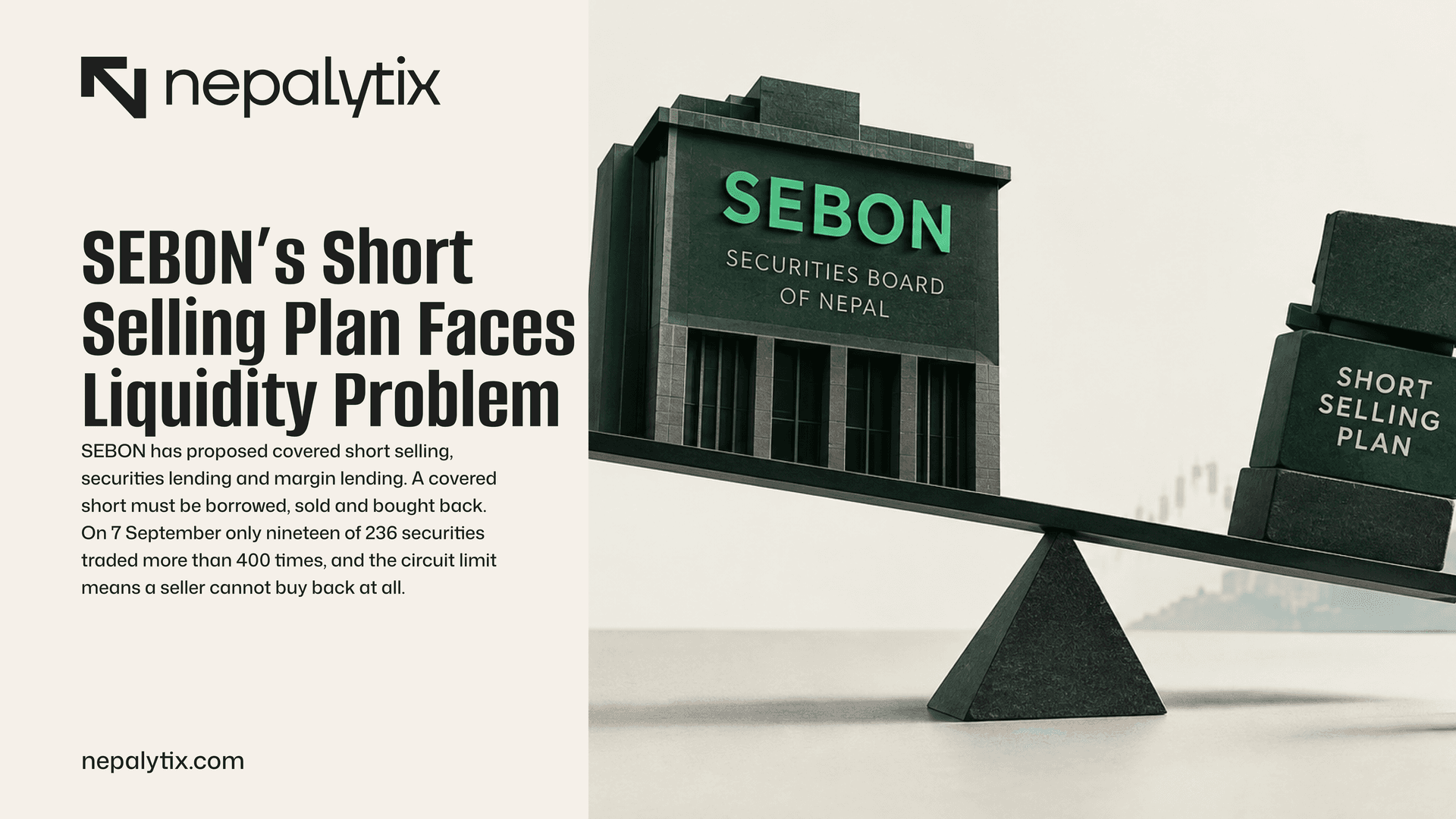 SEBON’s Short Selling Plan Faces Nepal’s Liquidity Problem