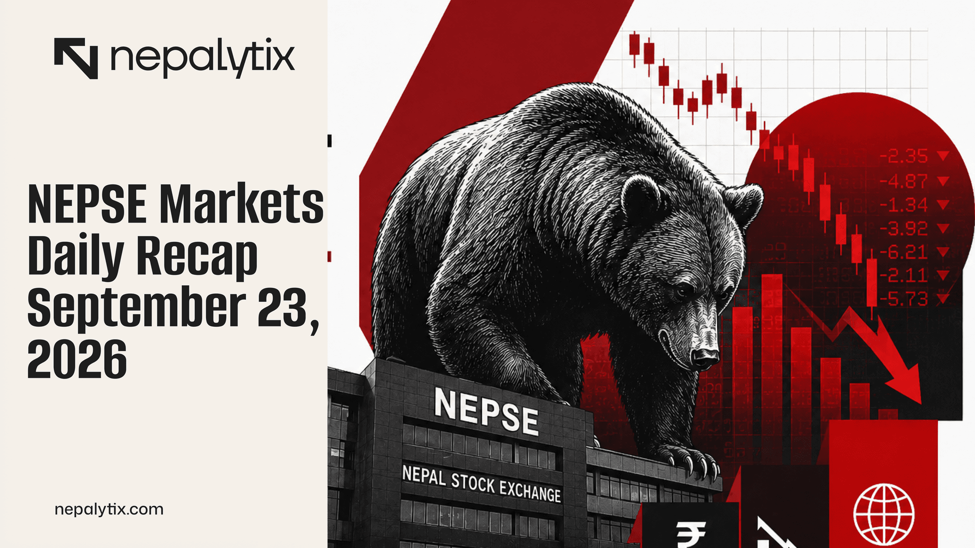 NEPSE’s Recovery Breaks on Heavy Selling