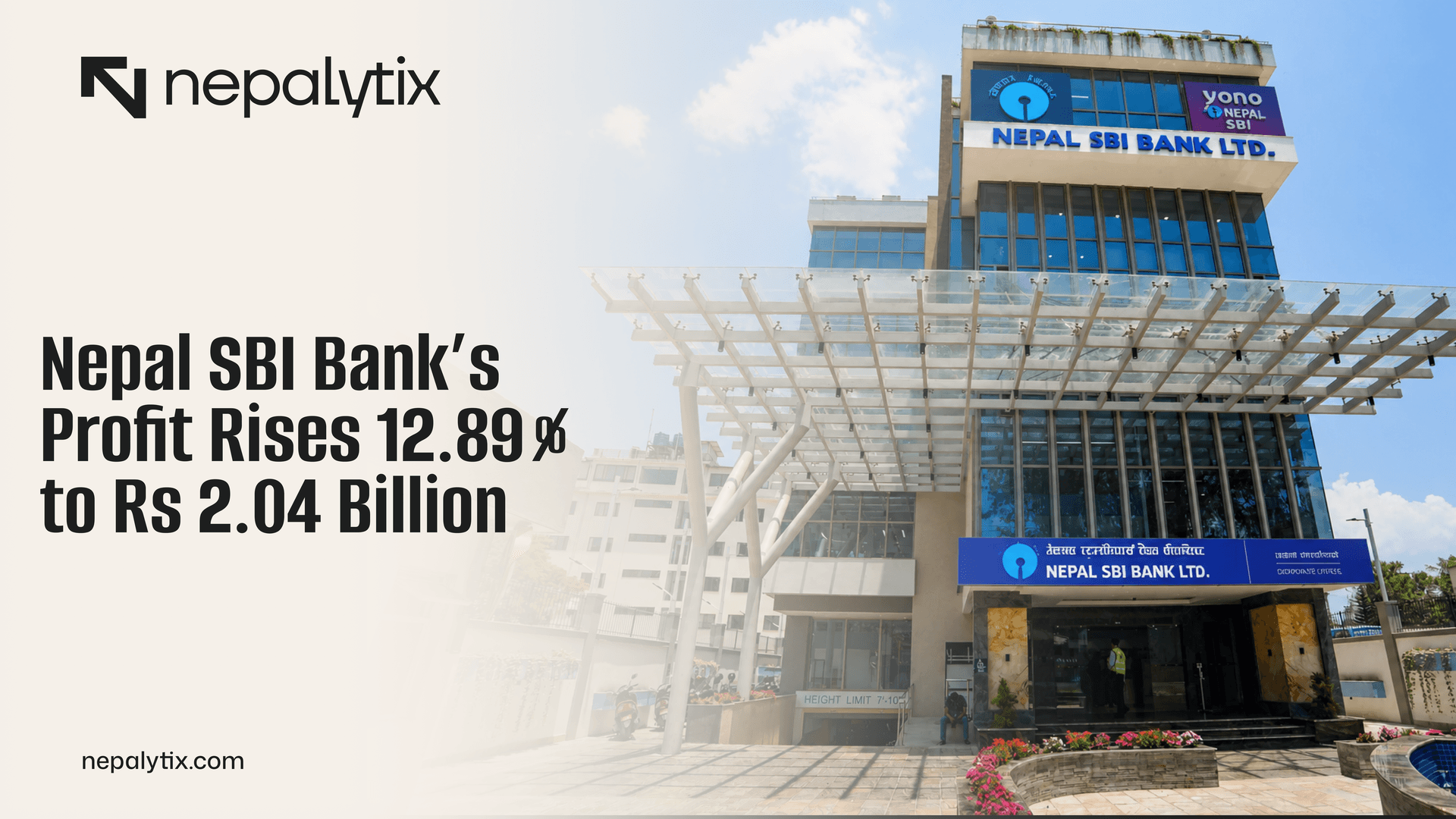 Nepal SBI Bank’s Profit Rises 12.89% to Rs 2.04 Billion