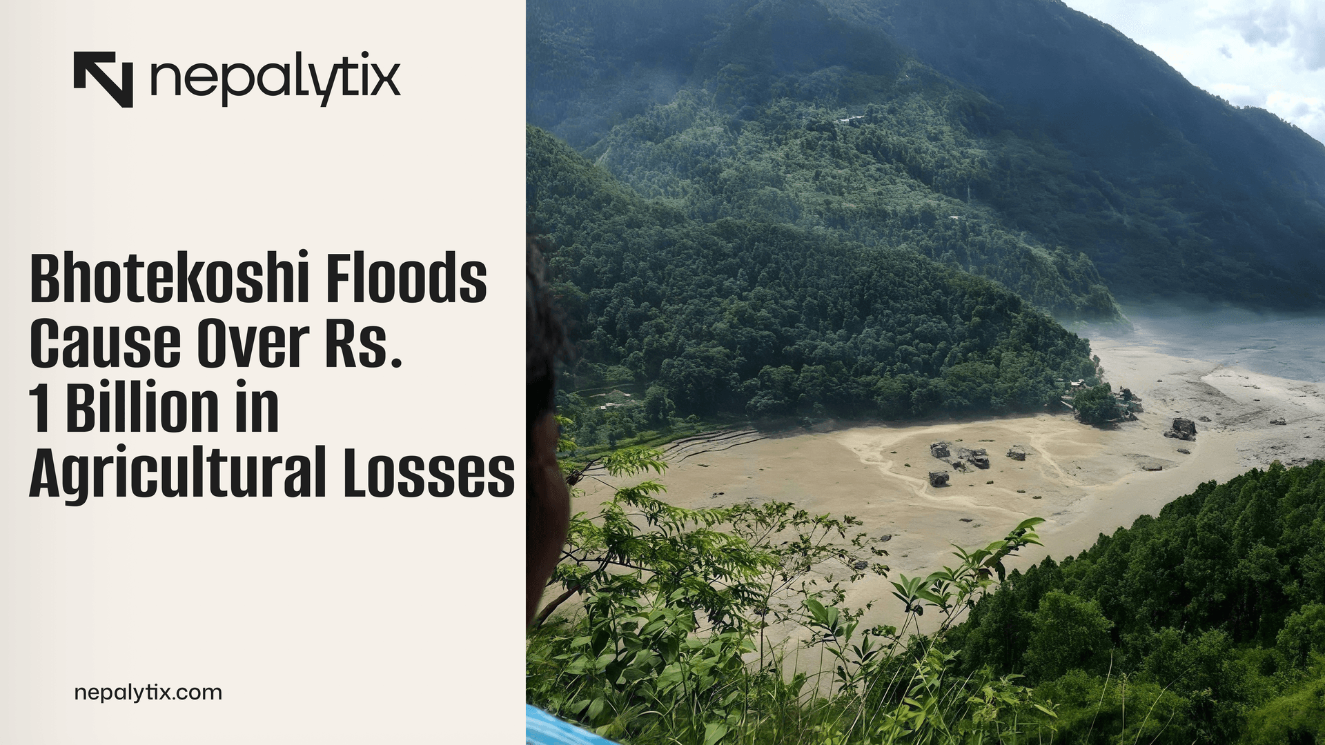 Bhotekoshi Floods Cause Over Rs. 1 Billion in Agricultural Losses
