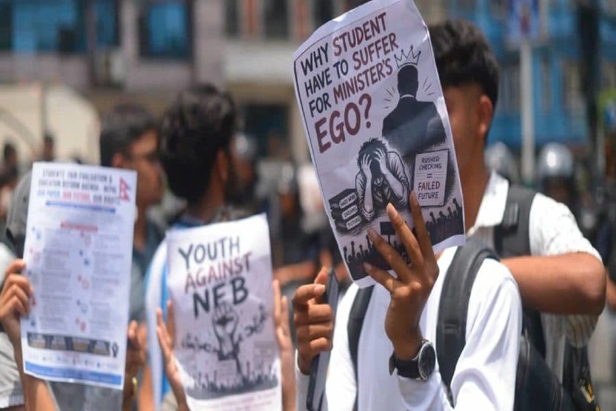 Students Protest Class 12 Results, Demand Rechecking of Answer Sheets