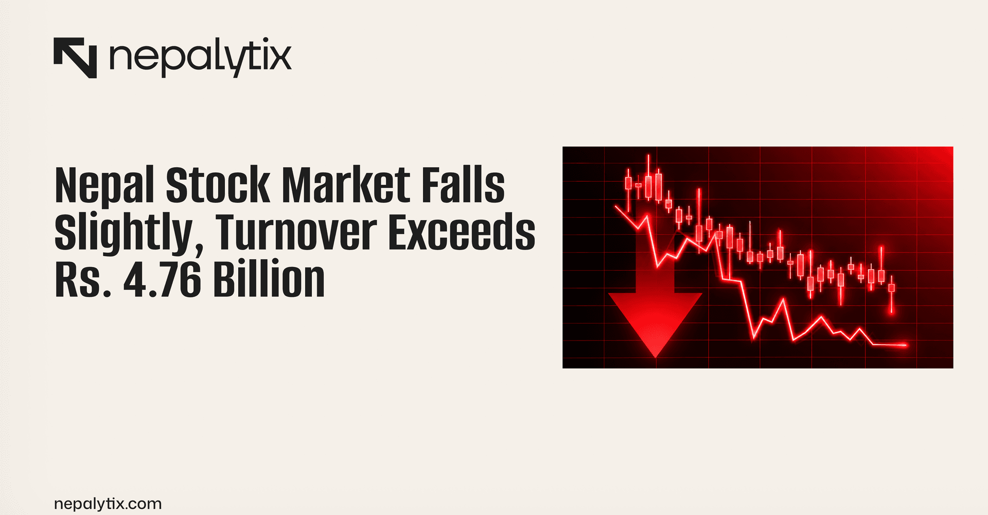 Nepal Stock Market Falls Slightly, Turnover Exceeds Rs. 4.76 Billion