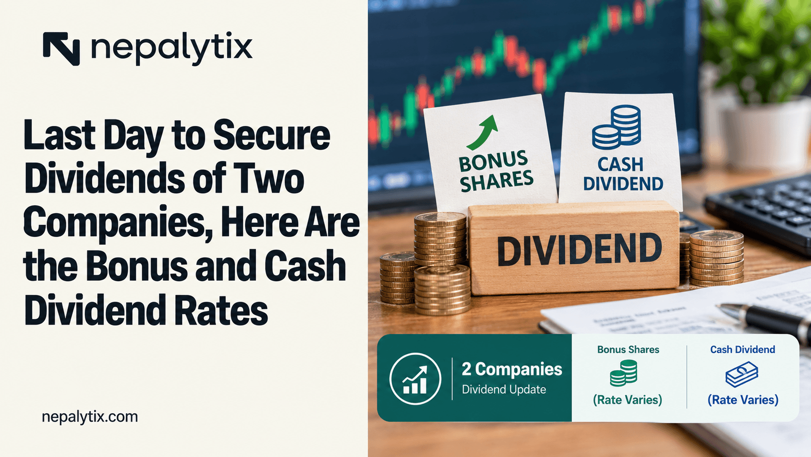 Last Day to Secure Dividends of Two Companies, Here Are the Bonus and Cash Dividend Rates