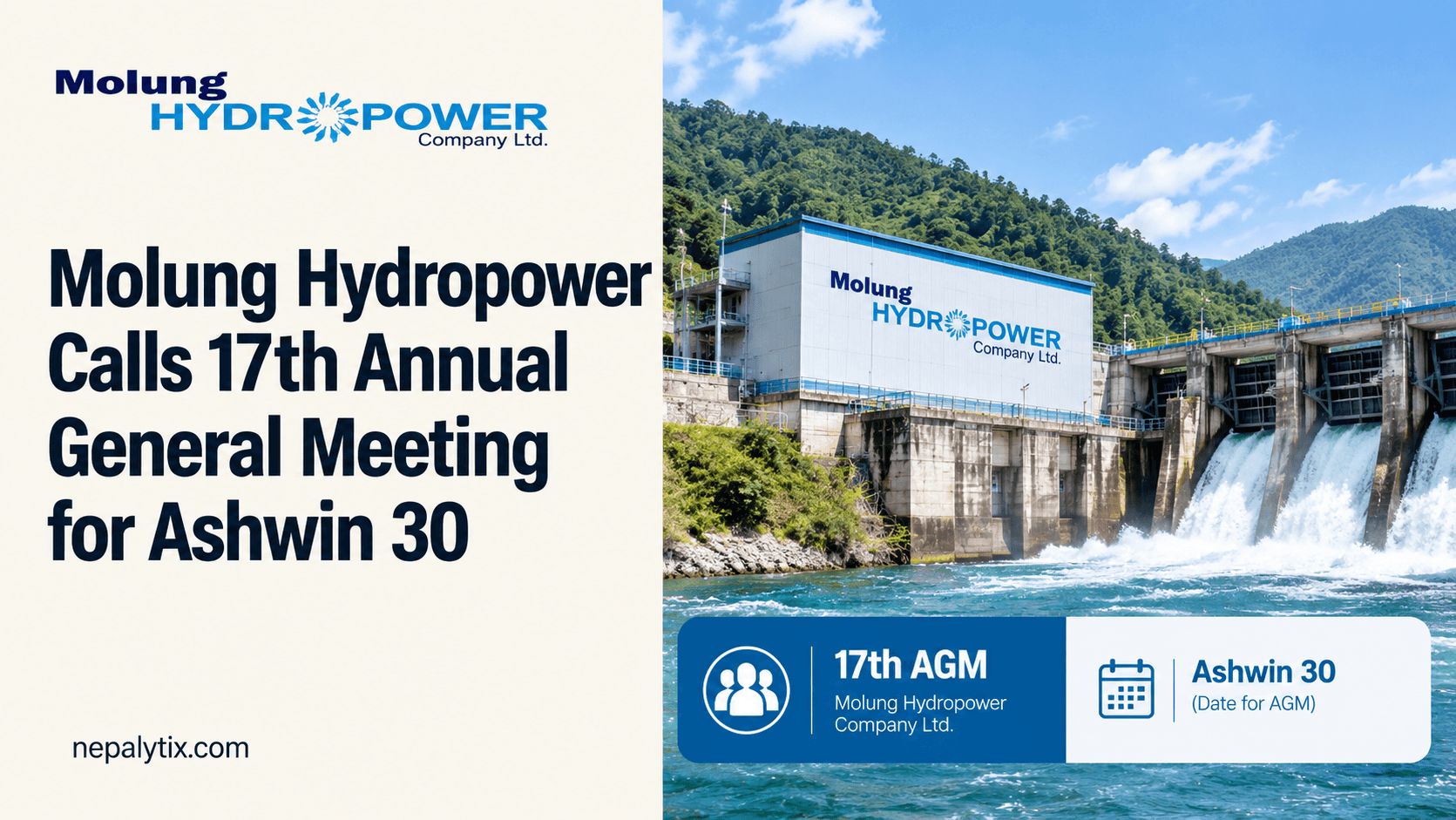 Molung Hydropower Calls 17th Annual General Meeting for Ashwin 30