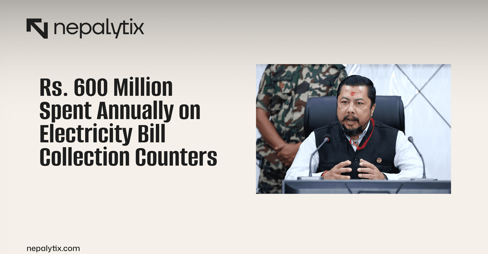 Rs. 600 Million Spent Annually on Electricity Bill Collection Counters