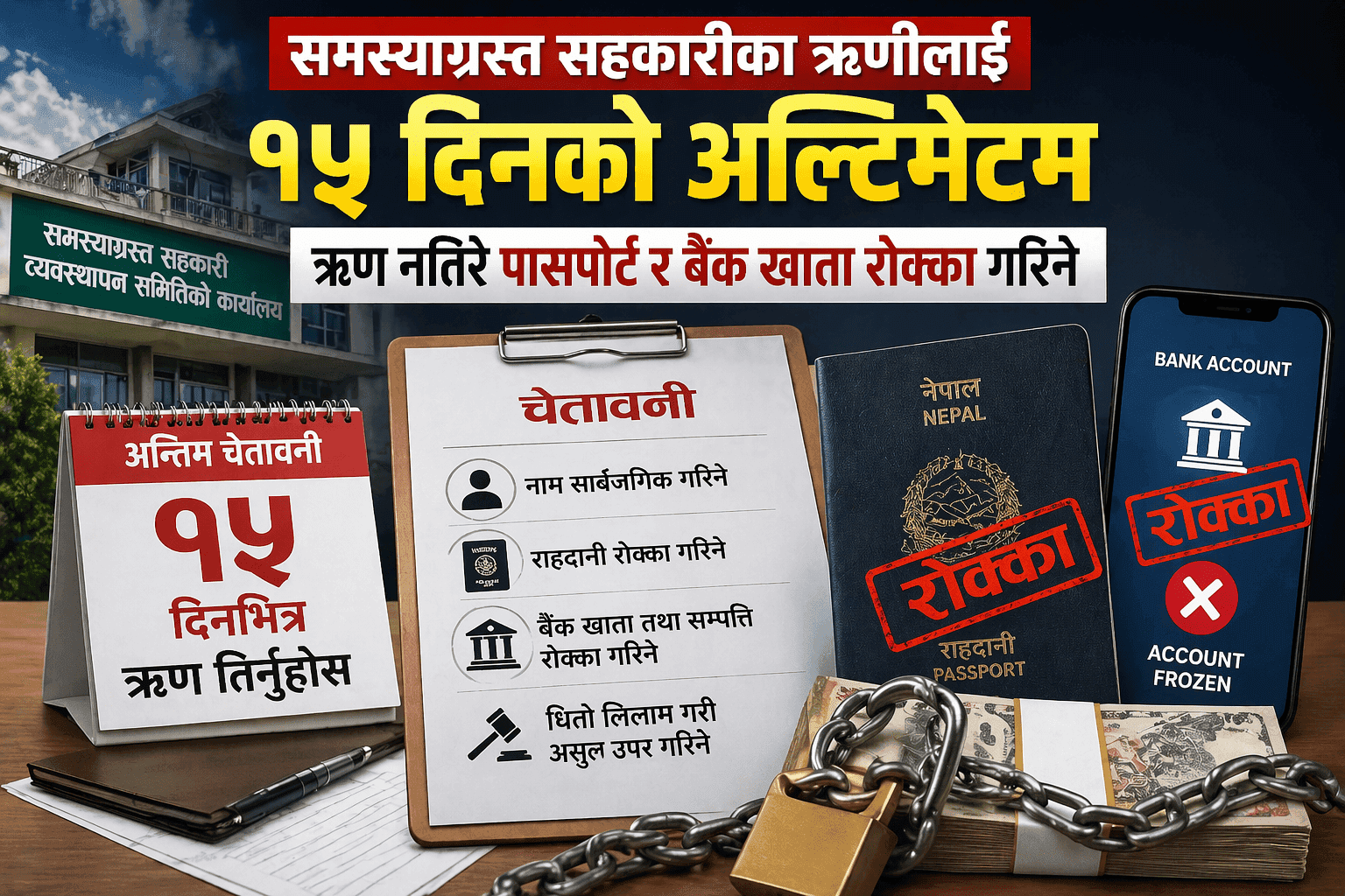 Borrowers of Troubled Cooperatives Given 15-Day Deadline; Passport and Bank Accounts May Be Frozen