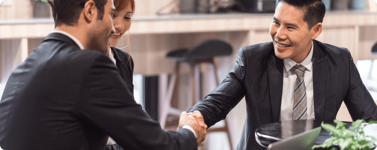 Business professionals in meeting