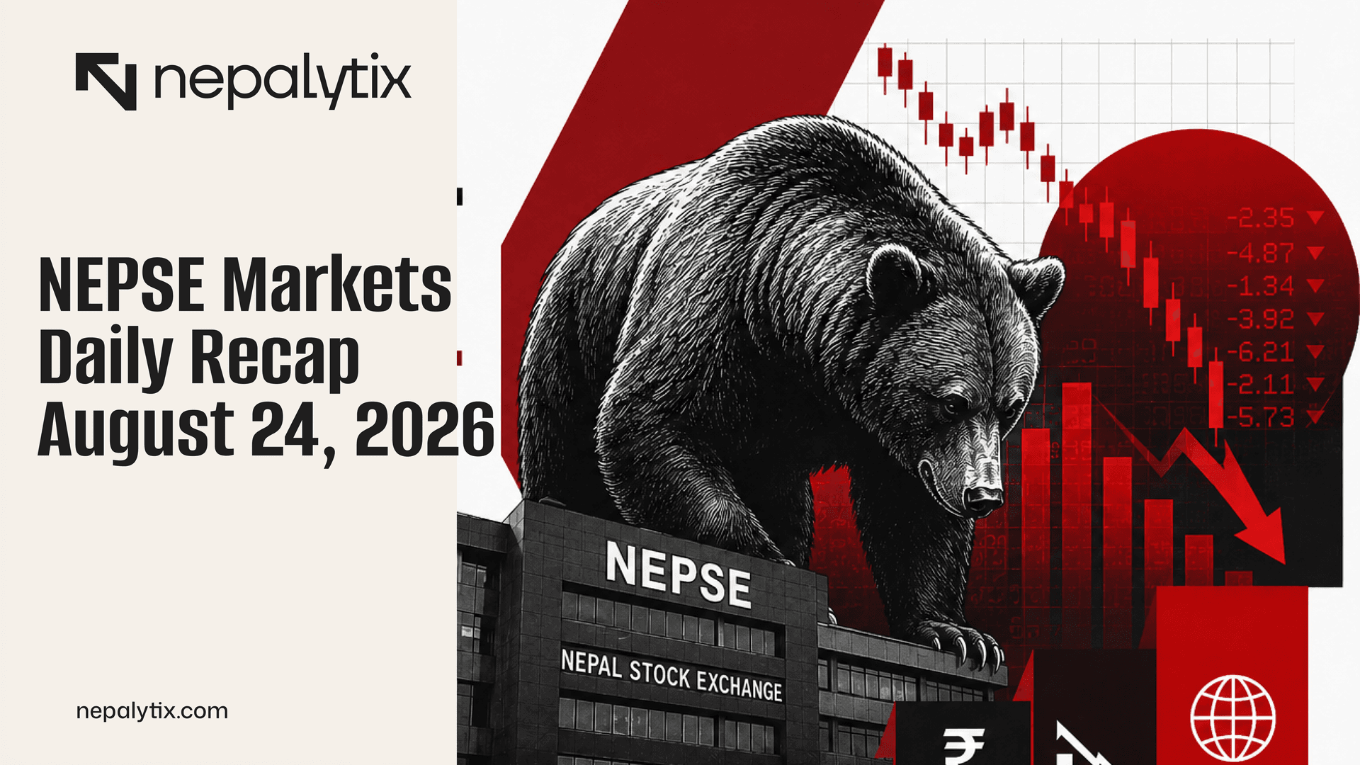 NEPSE Falls Below 2,600 as Every Sector Turns Red