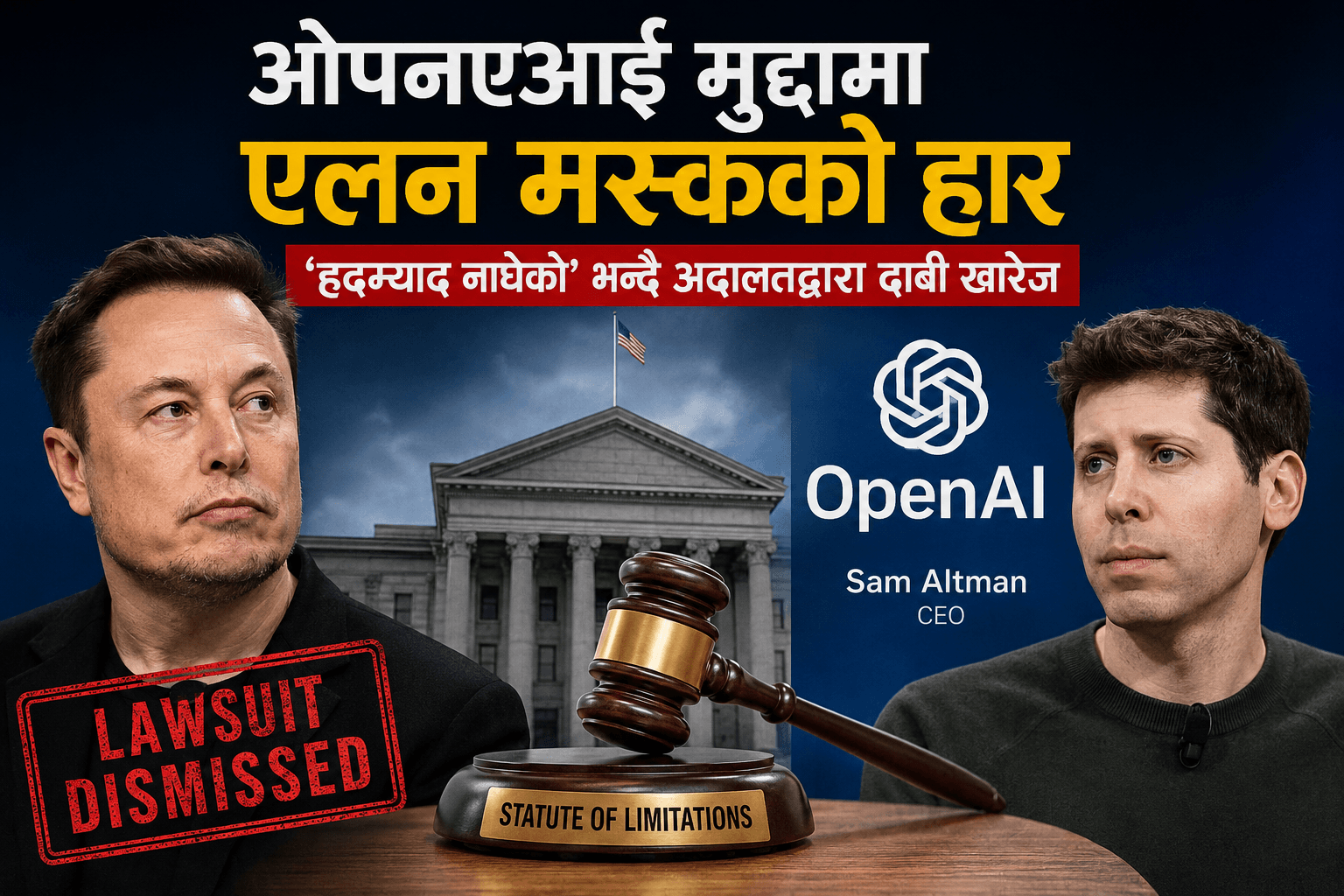 Elon Musk Loses OpenAI Lawsuit as Court Dismisses Case for Being Time-Barred