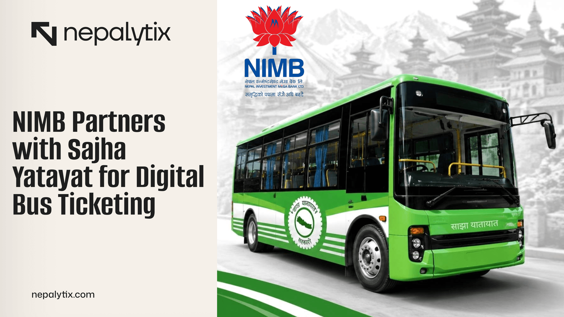 NIMB Partners with Sajha Yatayat for Digital Bus Ticketing