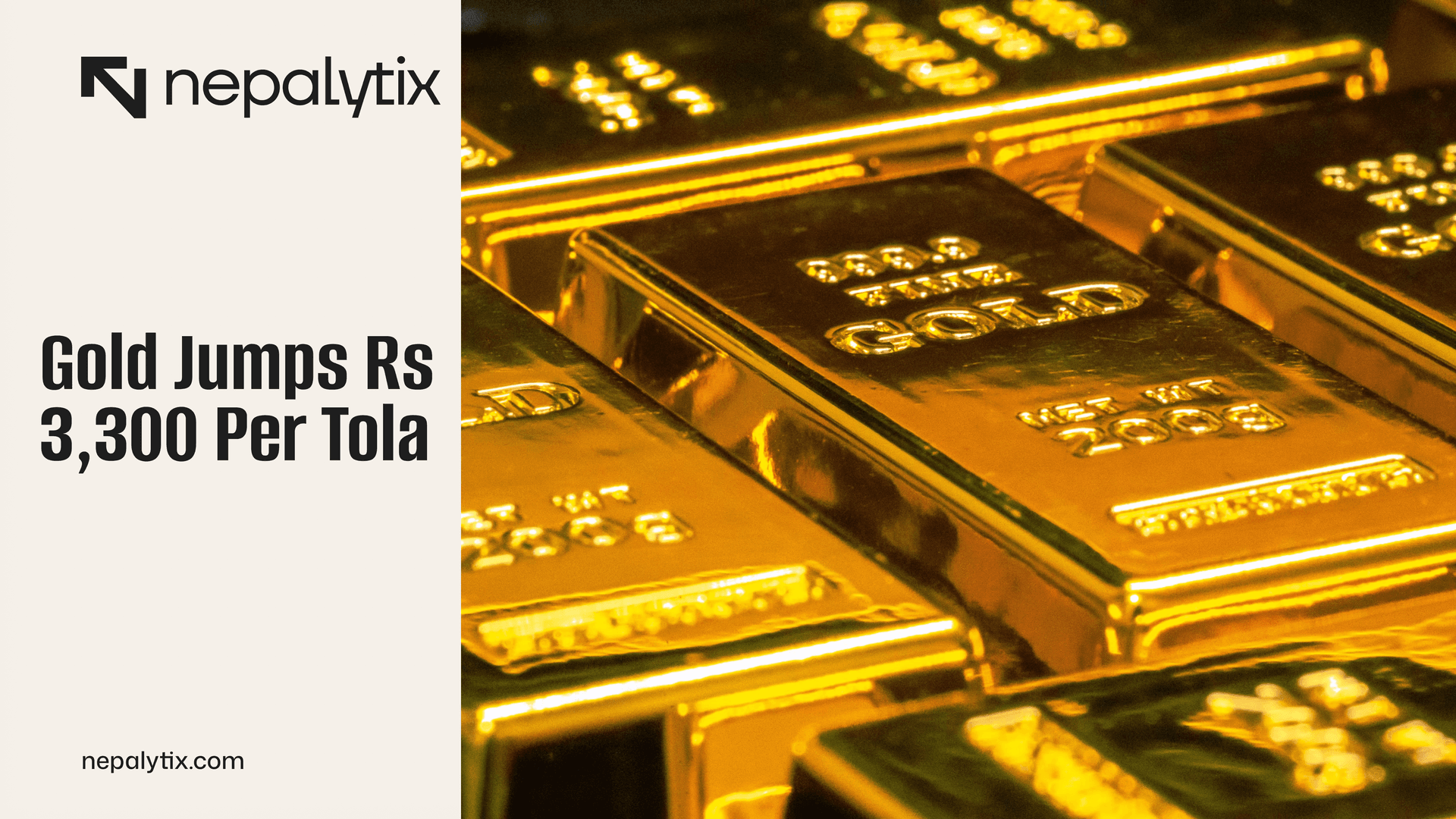 Gold Jumps Rs 3,300 Per Tola