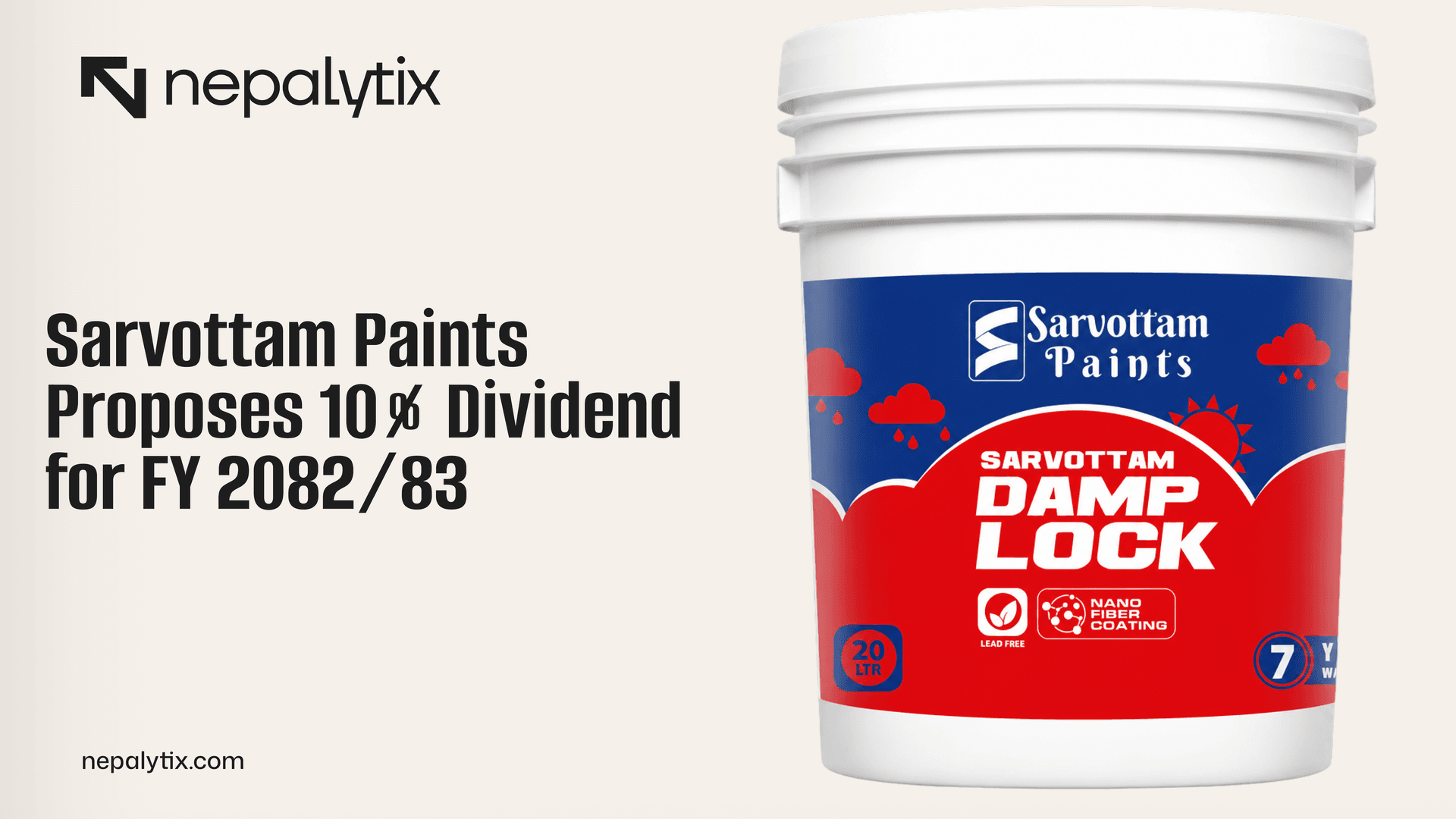 Sarvottam Paints Proposes 10% Dividend for FY 2082/83