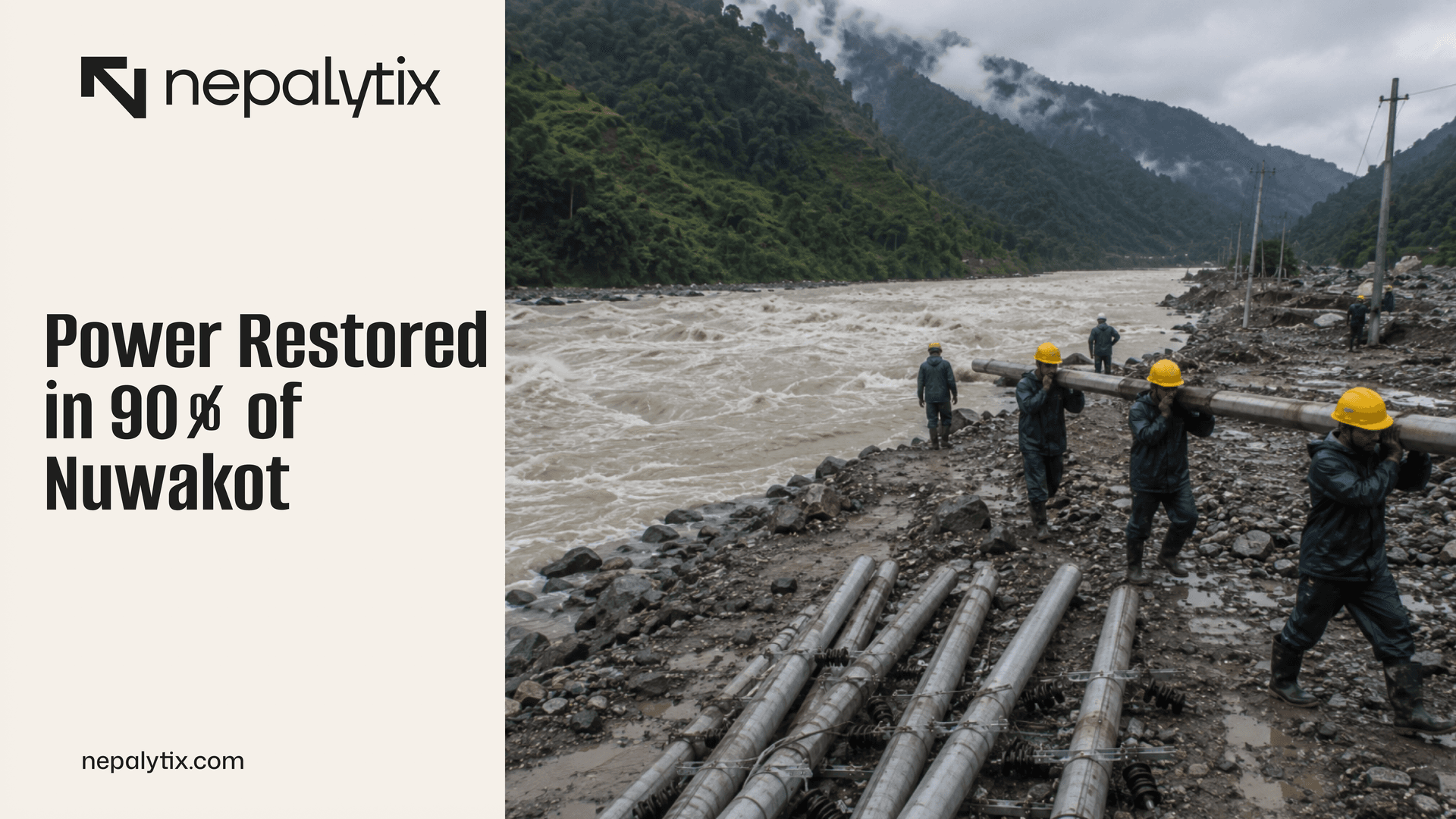 Power Restored in 90% of Nuwakot
