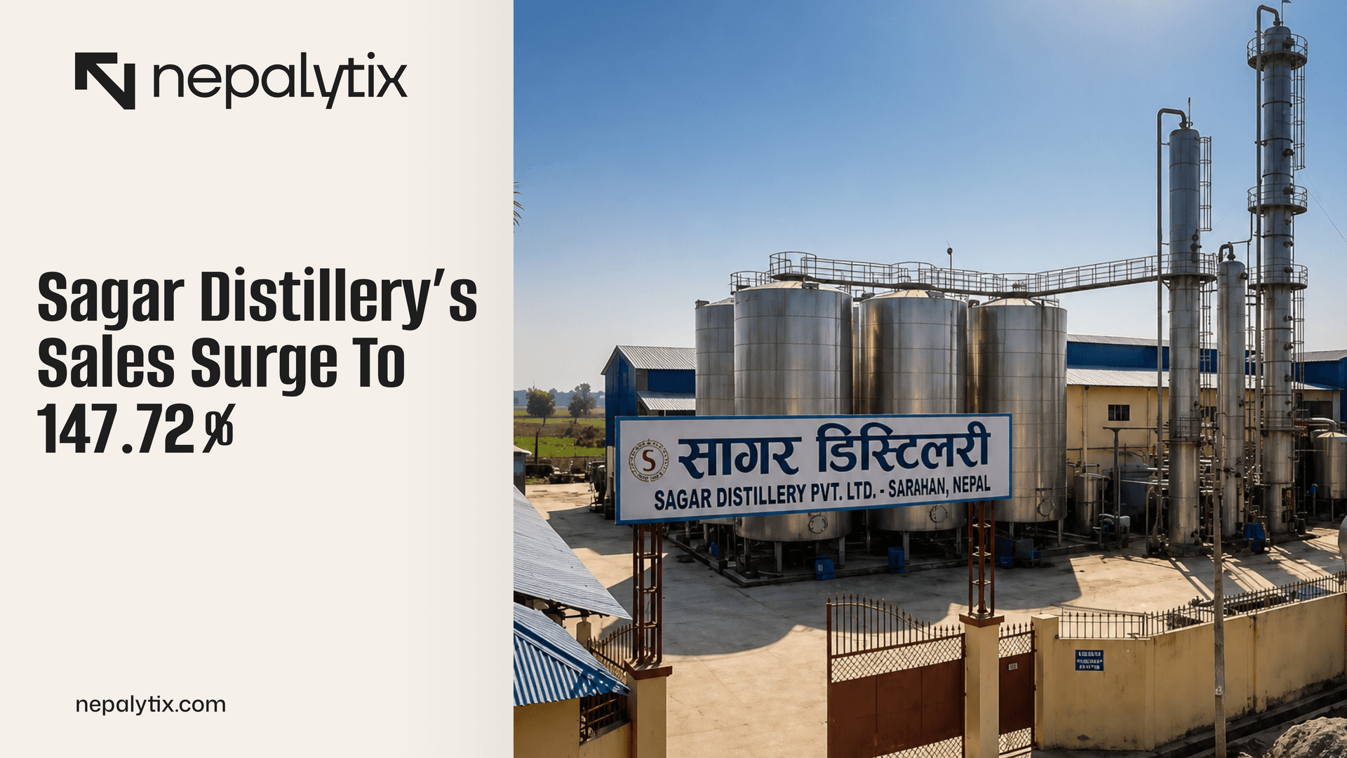 Sagar Distillery’s Sales Surge