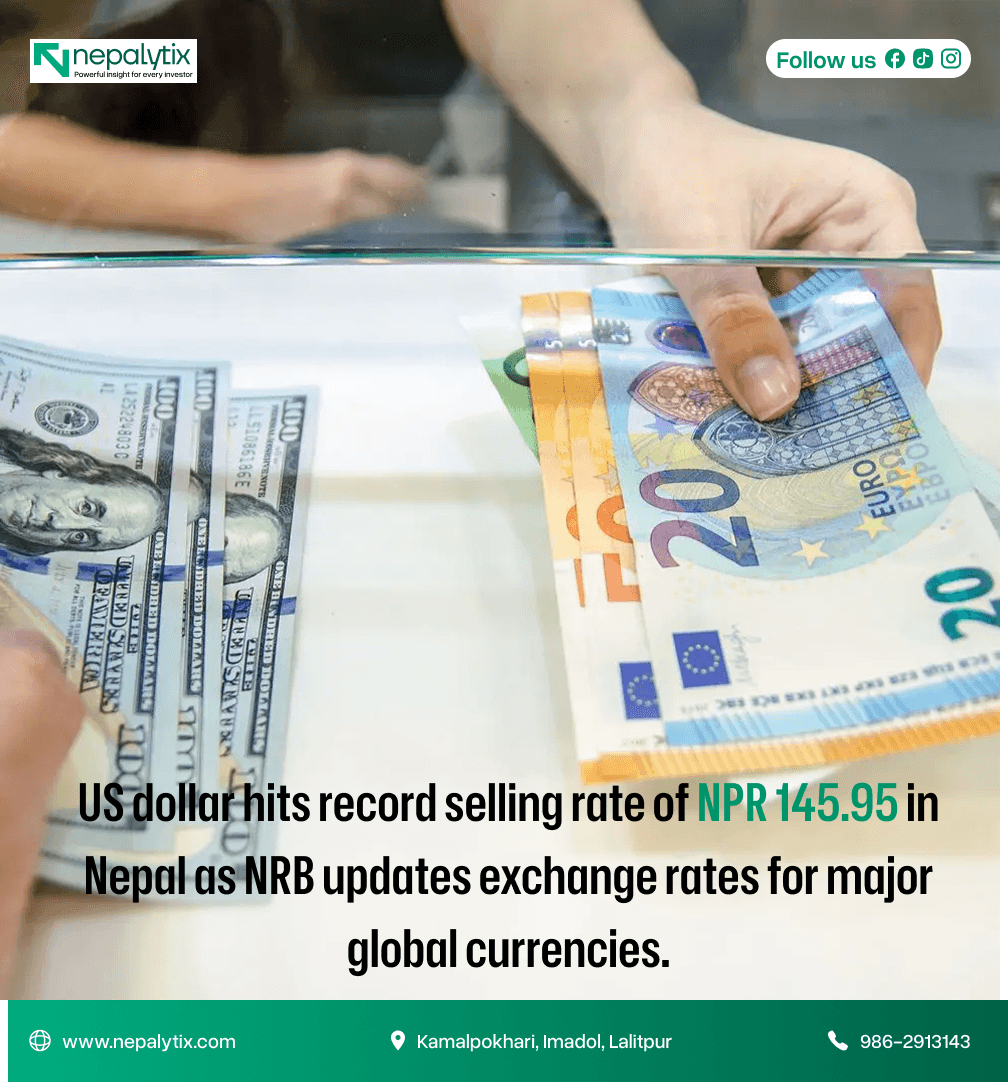 US Dollar Hits Fresh Record in Nepal; Other Currency Rates Updated