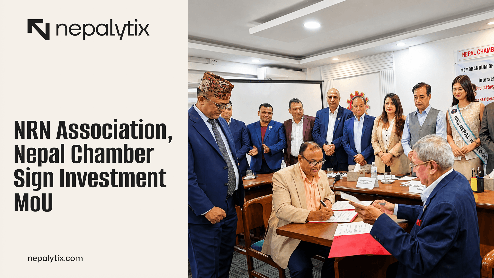 NRN Association, Nepal Chamber Sign Investment MoU