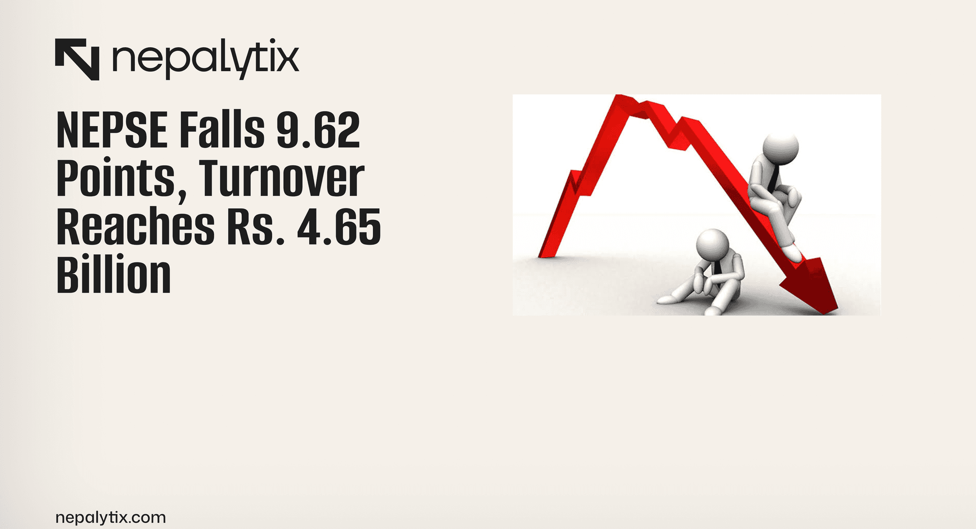 NEPSE Falls 9.62 Points, Turnover Reaches Rs. 4.65 Billion