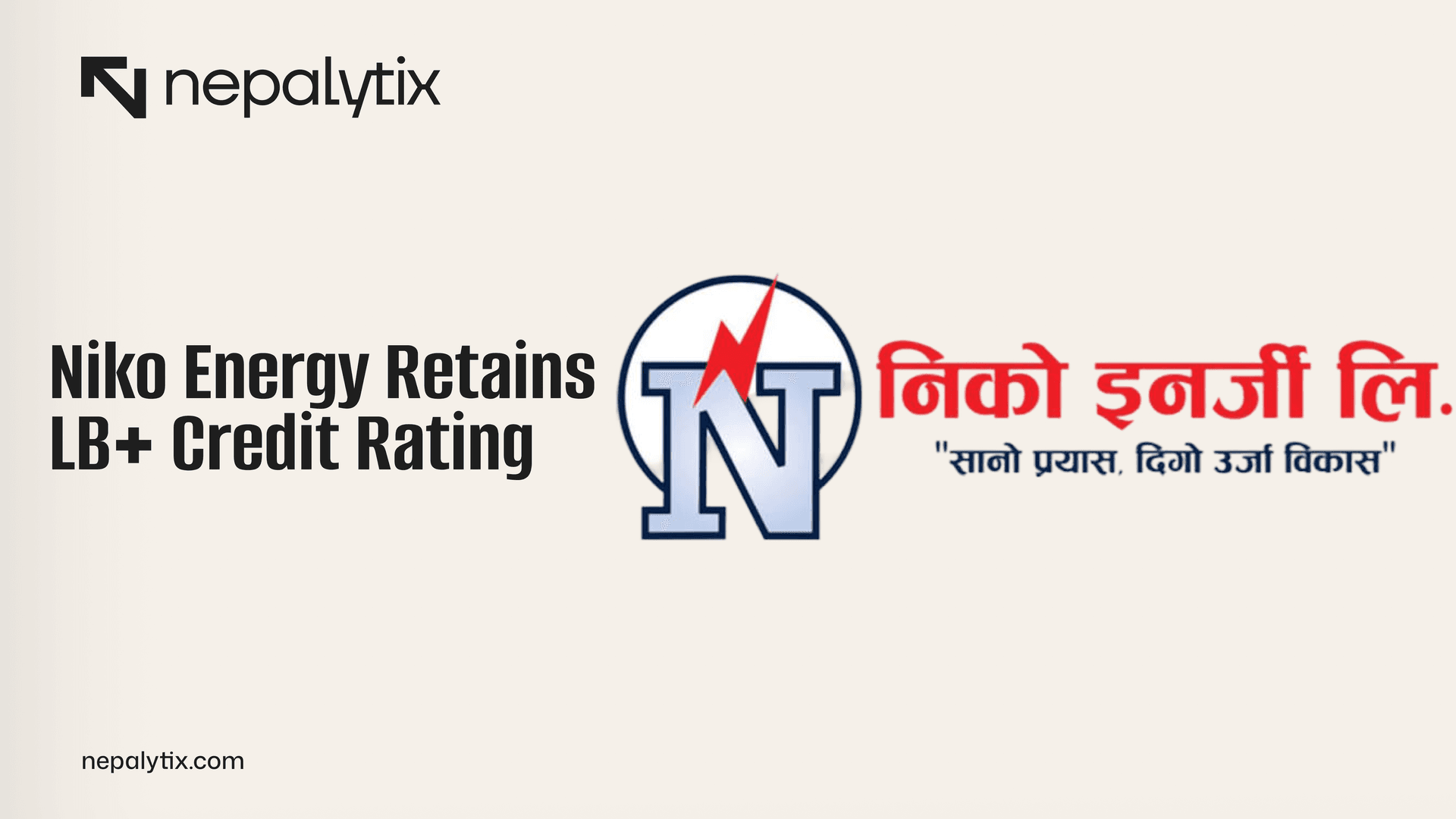 Niko Energy Retains LB+ Credit Rating