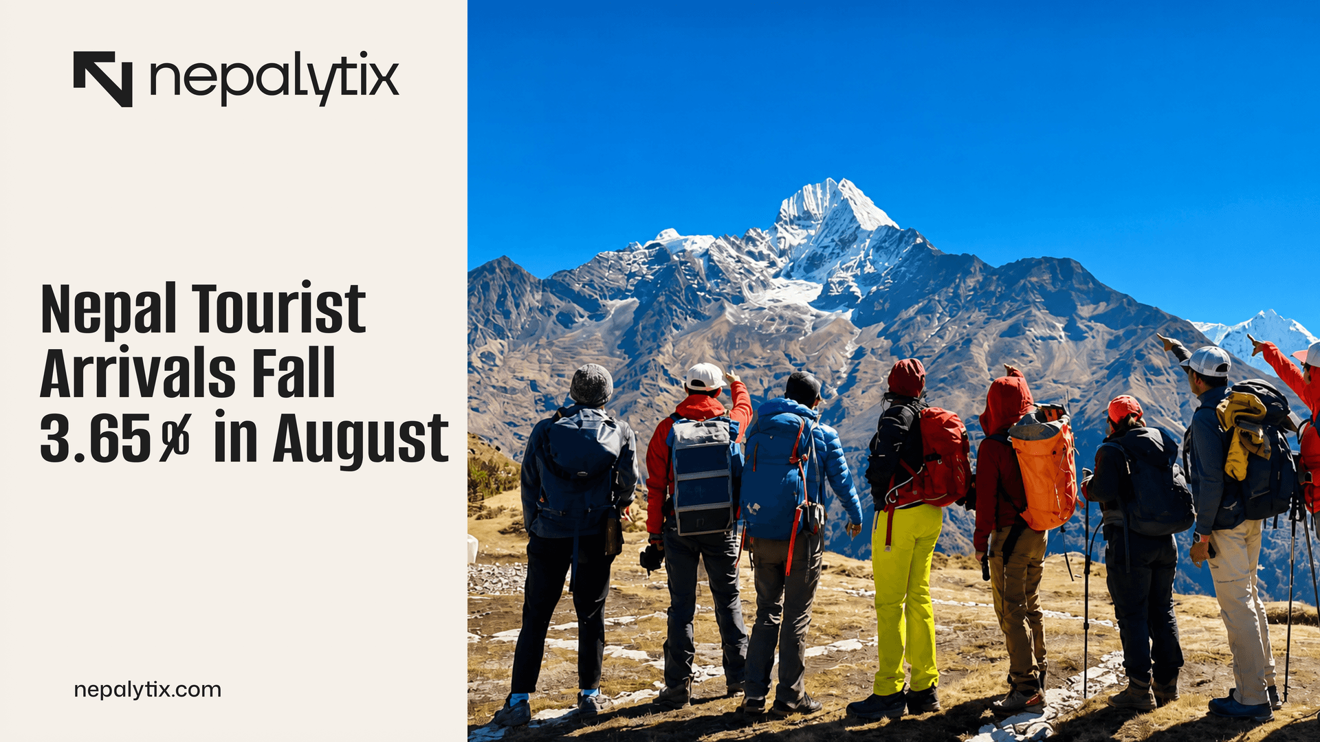 Nepal Tourist Arrivals Fall 3.65% in August
