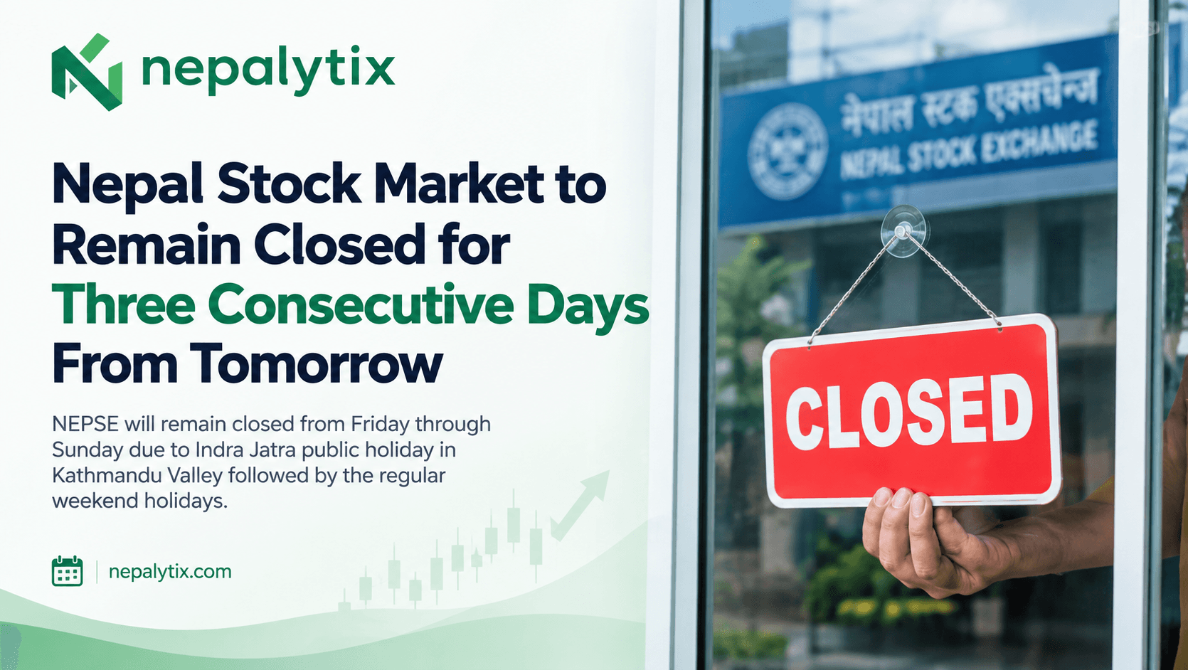 Nepal Stock Market to Remain Closed for Three Consecutive Days From Tomorrow