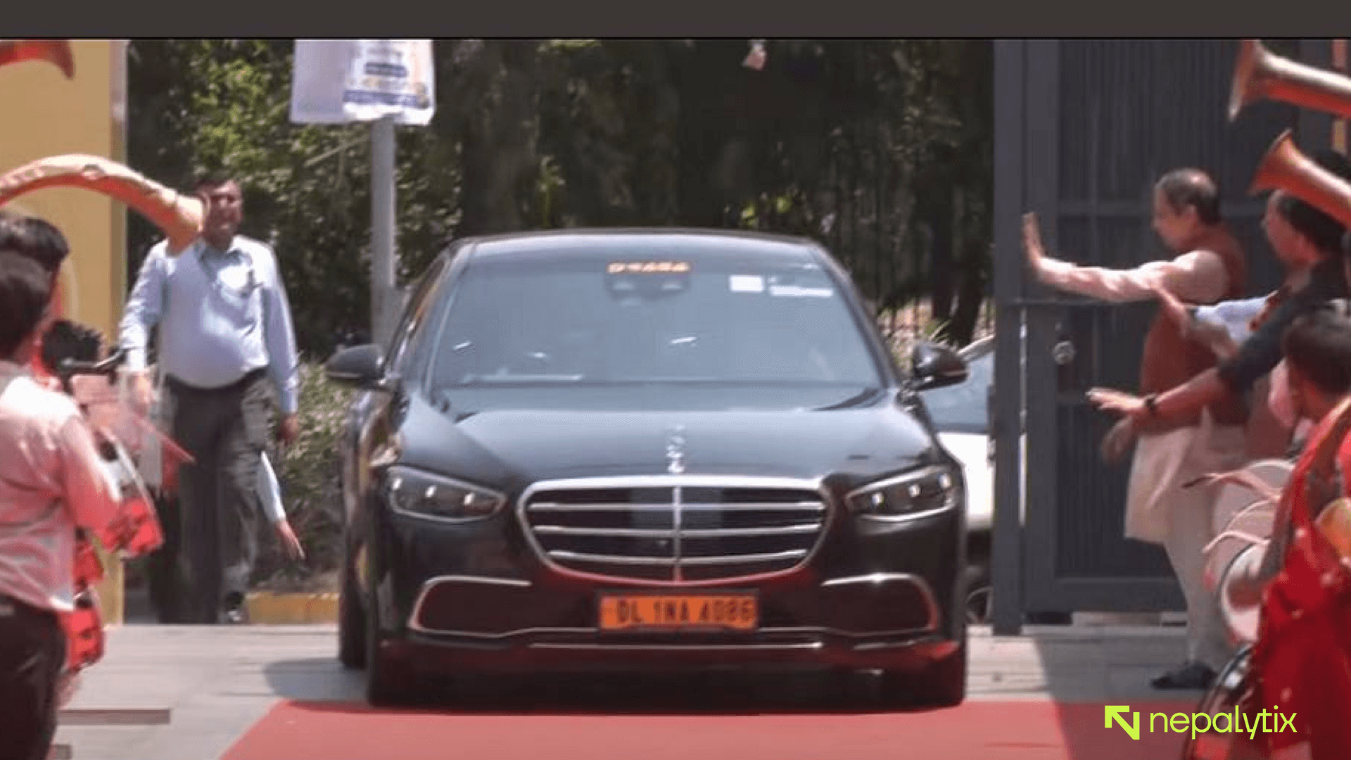 Ravi Lamichhane Receives Grand Welcome at BJP Headquarters in New Delhi