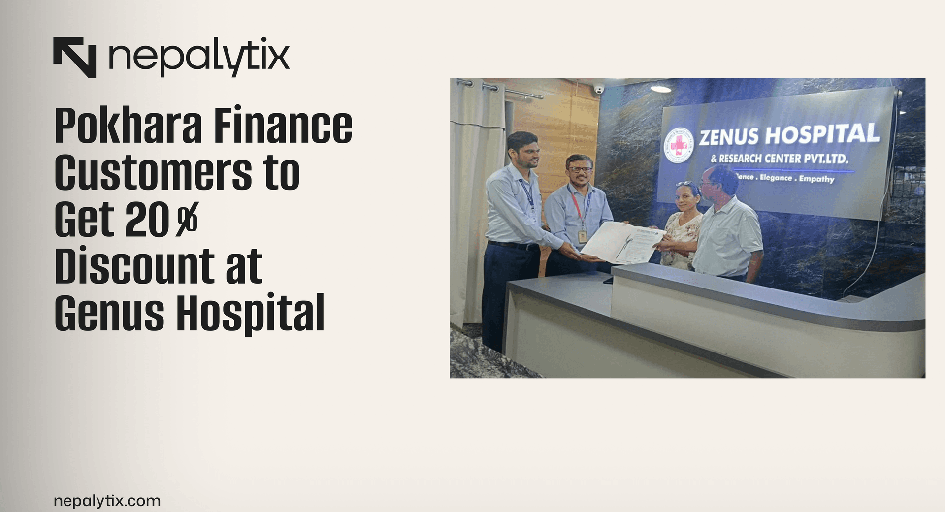 Pokhara Finance Customers to Get 20% Discount at Genus Hospital