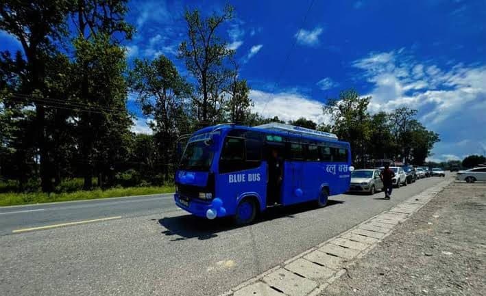 Blue Bus Service to Cost Rs 22.68 Million Annually, Daily Operating Cost Around Rs 65,000